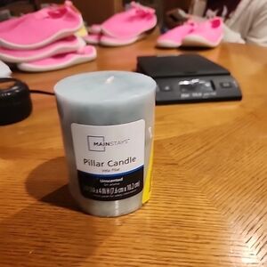 Mainstays Green Pillar Candle ***unscented***
